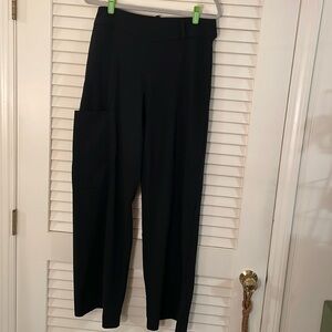 Sarah Pacini Lightweight Wool Pocketed One Side Dressy Pants